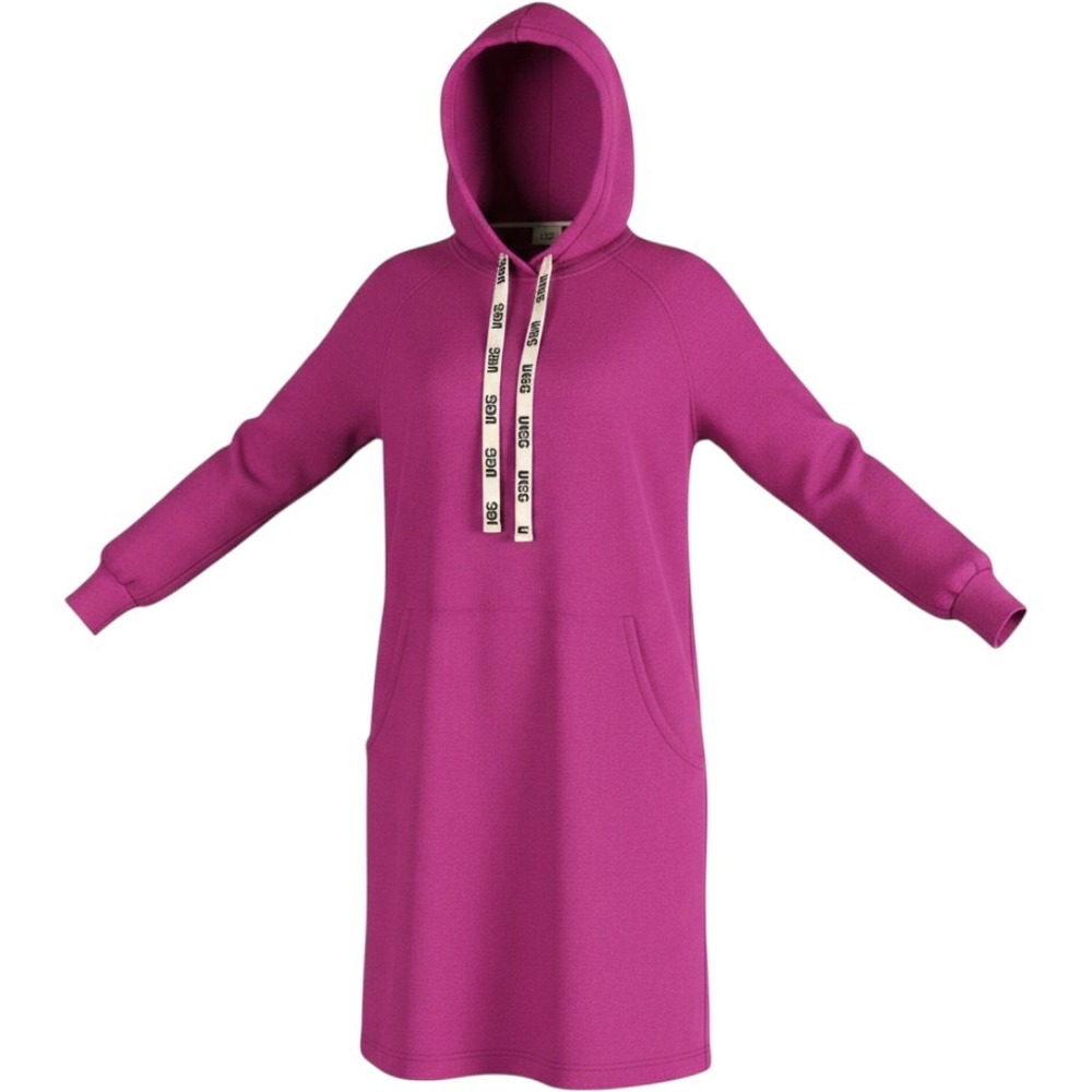 UGG Aderyn Women's Fleece Lounge Hoodie Dress Wild Violet Size M Casual Boho